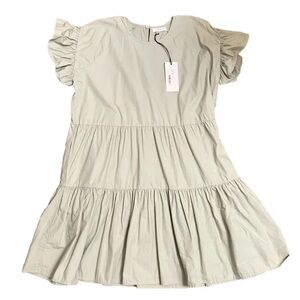 Mint Green 2NDDAY Loretta Dress midi Ruffle Detail | Womens Dresses Size MEDIUM